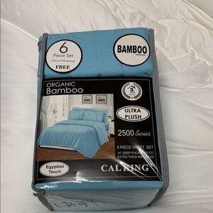 BAMBOO Ultra Plush 6-Piece Sheet Set - Sky Blue